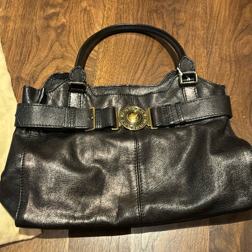 Authentic Burberry leather tote bag